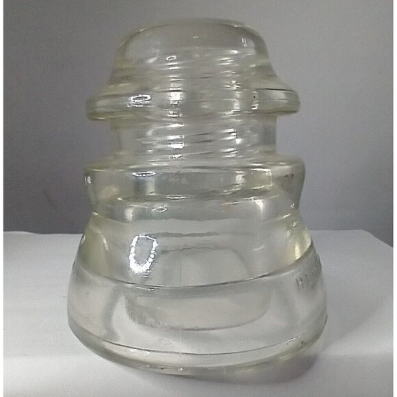 Vintage Hemingray #45 Made in USA 47-40 Clear Glass Insulator -read description - Picture 6 of 8